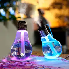 COMPRALOENCASA COM - Humidificador Lámpara Bombillo RGB Difusor Aroma Cambia Color EO417