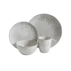 BOYDORR - Vajilla Gibson Elite Naturalia 16 Piezas Gris Light