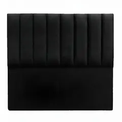 DISEÑOS RAMONA'S - Cabecero Semidoble 120x60+55 Paneles Verticales Negro Tela