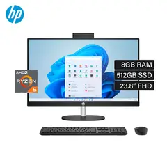 HP - Todo en Uno 24-cr0007la AMD Ryzen 5 7520U RAM 8GB SSD 512GB 23,8" Pulgadas