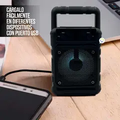 COMPRALOENCASA COM - Parlante Bluetooth RGB Recargable Portable Radio GTS1361
