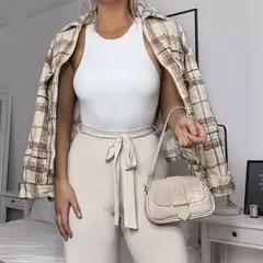 SYK - Body Para Mujer Unicolor Sin Manga