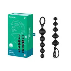 SATISFYER - Bolas Anales Love Beads Negras