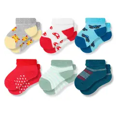 MR HAPPY - Media Calcetín Bebé Acolchada Mrhappy Pack x 6 Pares