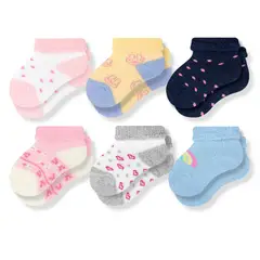 MR HAPPY - Media Calcetín Bebé Acolchada Mrhappy Pack x 6 Pares
