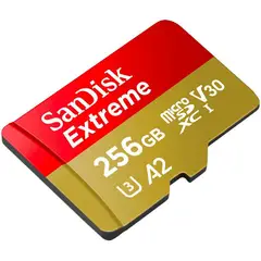 SANDISK - Tarjeta memoria 256gb extreme microsd y adaptador sd