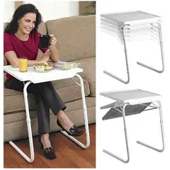 GENERICO - Mesa Plegable Multiuso Table Mate Blanca