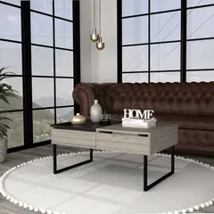 RTA MUEBLES - Mesa de centro funcional blanco mzw 6275 RTA