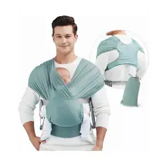 GENERICO - Fular Elástico Cargador Porta Bebe Confort Plus Chaleco Rojo