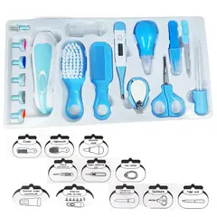 GENERICO - Kit de aseo para bebé, 20 piezas  Kit Portátil - AZUL