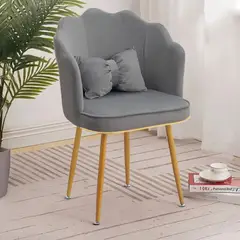 DIMATEX LEON - Silla Decorativa Mueble Sala Comedor Dormitorio Refalana Gris