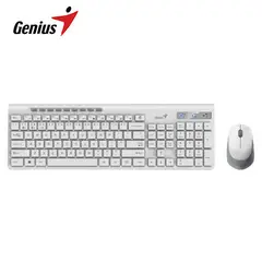 GENIUS - TECLADO Y MOUSE BLUETOOTH BLANCO SLIMSTAR 8230
