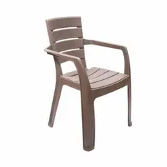 RIMAX - Silla baru con brazos mocca
