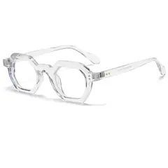 GENERICO - Montura De Gafas Redondas Para Lentes Estilo Octagonal