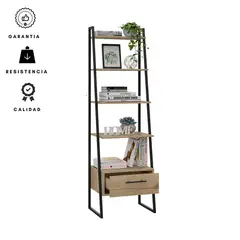 EKONOMODO COLOMBIA - Estanteria Ferrero 1 Cajon Duna+Estructura Metalica Negra