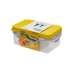 LOCK AND LOCK - Recipiente Hermetico Para Llevar 3 En 1 - 1L Amarillo
