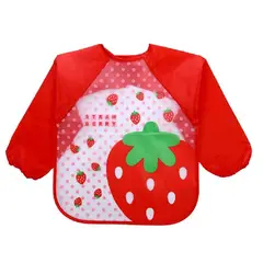 ENFANT'ASY - Babero Delantal Bebés Niños Manga Larga Impermeable-