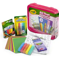 CRAYOLA - Estuche De Arte Todo Lo Que Brilla Juego Para Color