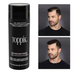 TOPPIK - Tarro Fibra Capilar Color Negro 27.5 gr