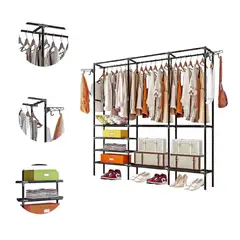 GENERICO - Closet Organizador 3 Espacios Zapatero Perchero Multifuncion