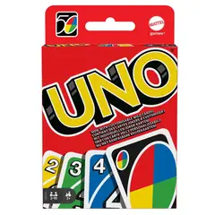 UNO - Juego Cartas clásicos de diversión familiar 108 piezas