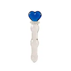 GENERICO - Dildo de Vidrio Corazón Blue