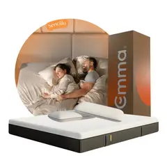 EMMA - Colchón Premium Sencillo + 2 Almohadas con Control de Temperatura.