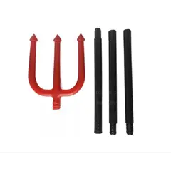 GENERICO - Hacha Hoz Tridente Disfraz Halloween Diablo Muerte Guerrero