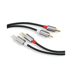 UGREEN - Cable Auxiliar Audio 2RCA a 2RCA Conector Macho Estéreo 1.5 m