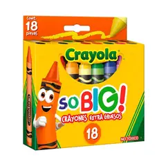 POINTER - Crayones Extra Jumbo So Big Crayola X 18 Unds No Toxico