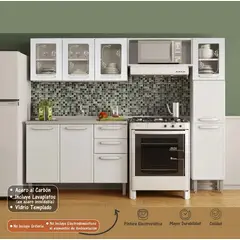 BERTOLINI - Cocina Integral de 2.20 cm Acero al carbono Incluye Lavaplatos