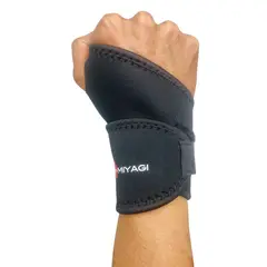 MIYAGI - Muñequera Deportiva Ortopédica Ajustable Neopre M6108