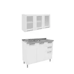 BERTOLINI - Cocina Integral Multipla 105m Vidrios templados Incluye Lavaplatos