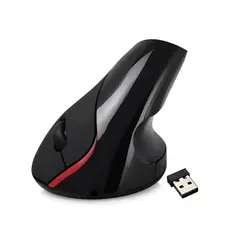 GENERICO - Mouse Óptico Vertical Ergonomico Inalambrico WB-881 Negro