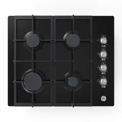 GENERAL ELECTRIC - Cubierta de Empotre a Gas 60 cm Vidrio Negro GE Appliances CGG6020V1