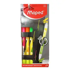 MAPED - Resaltador Fluo Peps Duo x3