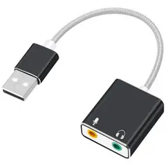 GENERICO - Tarjeta De Sonido Externa 7.1 Tipo Usb Audifono Y Microfono