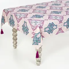GARDENIA HOME DECOR - Mantel Boho Morado 8 puestos (1.50x2.60)