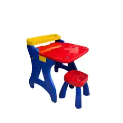 GENERICO - Escritorio 2 En 1 Pizarra Tablero Con Silla Infantil Niño Armaty
