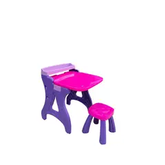 GENERICO - Escritorio 2 En 1 Pizarra Tablero Con Silla Infantil Niña Armaty