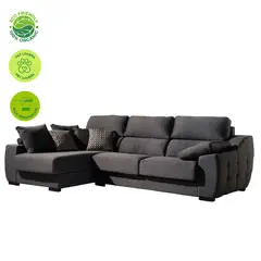 GENERICO - Muebles Modernos en L Sala con Sofá esquinero en Color gris