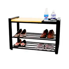 NO NO - Mueble Zapatero 3 Niveles Madera