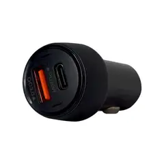 GENERICO - Cargador De Carro Para Dispositivos Entrada Usb Y Tipo C Pd