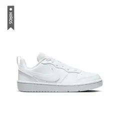 NIKE - Tenis Court Borough Low Recraft Niños-Blanco