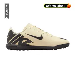 NIKE - Zapatillas Jr Vapor 15 Club Turf Niños-Amarillo Suave