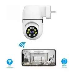 GENERICO - Camara Ip Rotica Wifi 360° Conexion Enchufe Seguridad Hogar Original