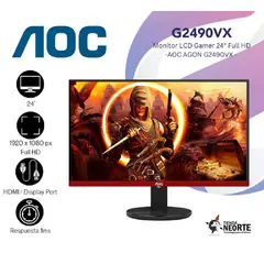 AOC - MONITOR GAMER G2490VX 23.8 NEGRO ROJO.