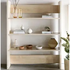 22 GRADOS DECORACION - Estanteria Biblioteca Wout en Roble Natural 180x160cm