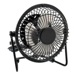 GENERICO - Ventilador USB Portátil 20cm Metálico Ajustable Silencioso