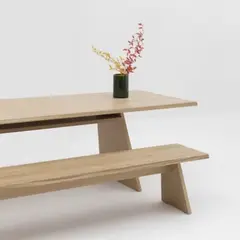 22 GRADOS DECORACION - Juego Comedor Horus Roble 170x70cm